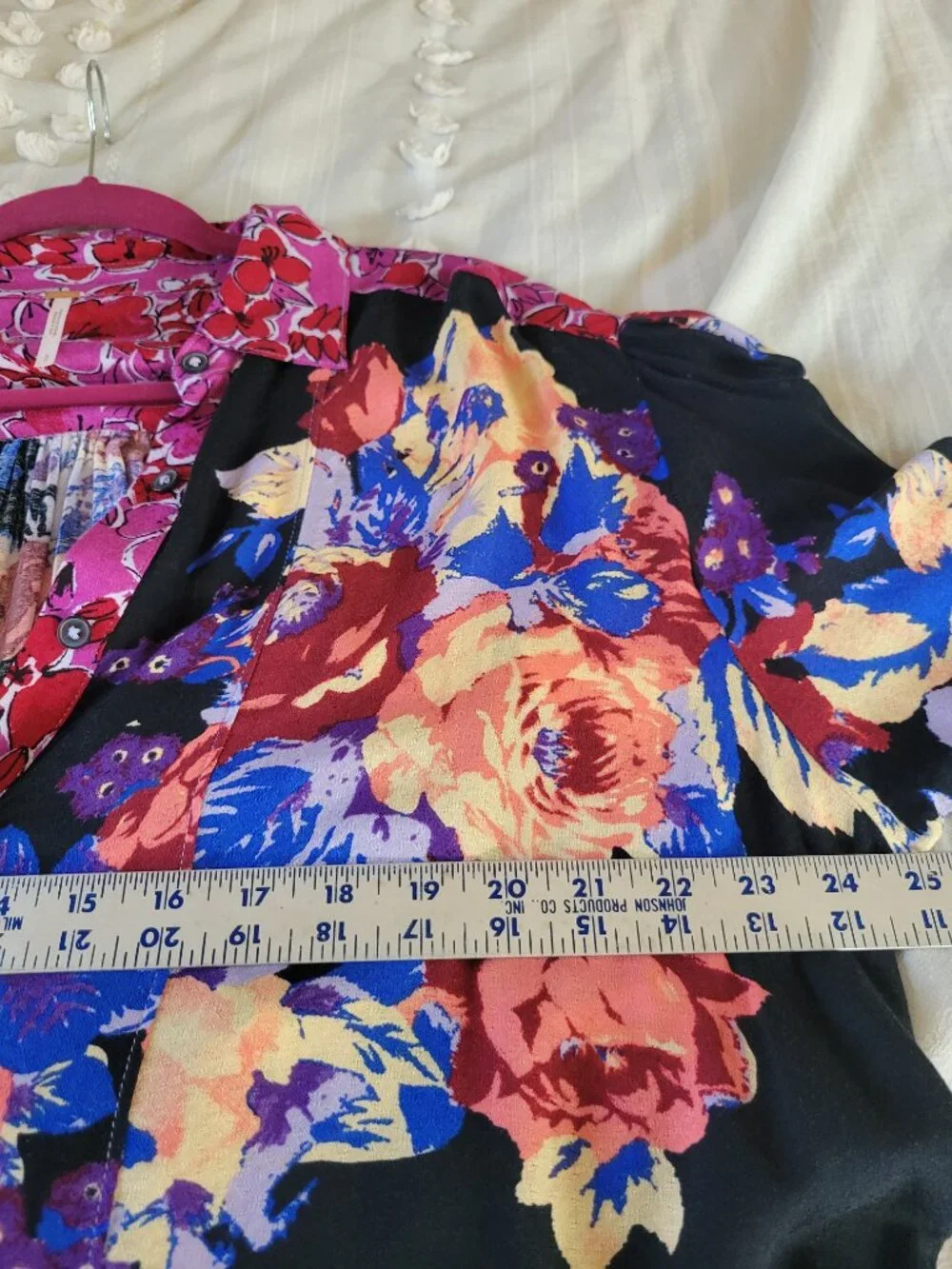 Free People Mixed Floral Babydoll Button Top Boho Versatile Festival Black Sz S